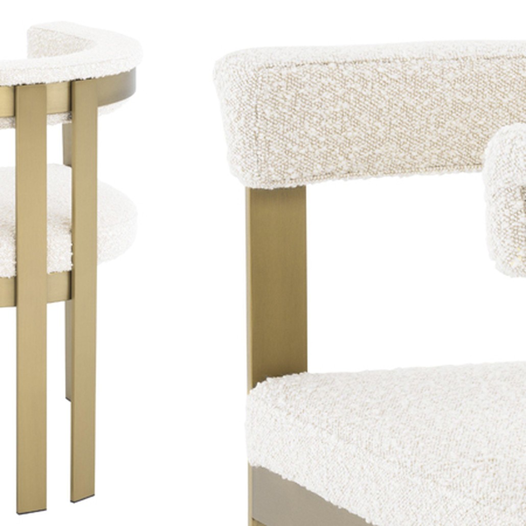 Стул Eichholtz Dining Chair Clubhouse boucle cream