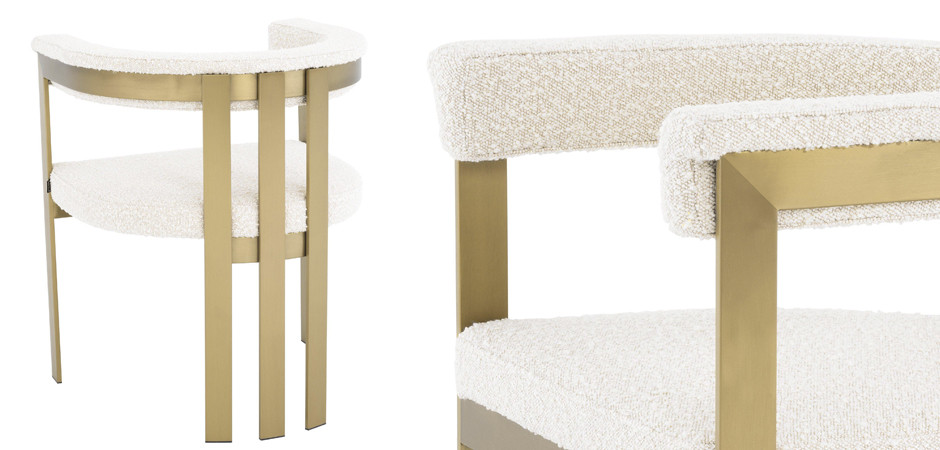 Стул Eichholtz Dining Chair Clubhouse boucle cream