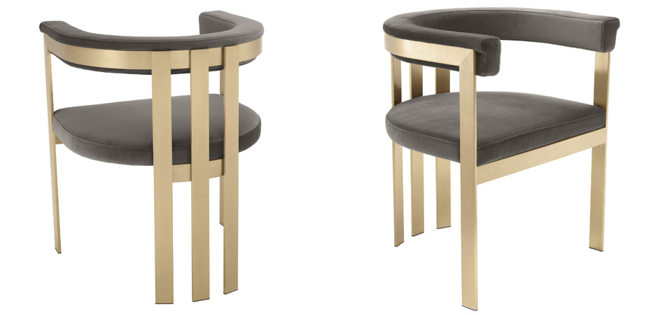 Стул Eichholtz Dining Chair Clubhouse grey