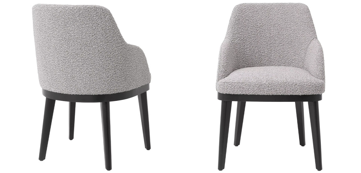 Стул Eichholtz Dining Chair Costa Boucle Grey