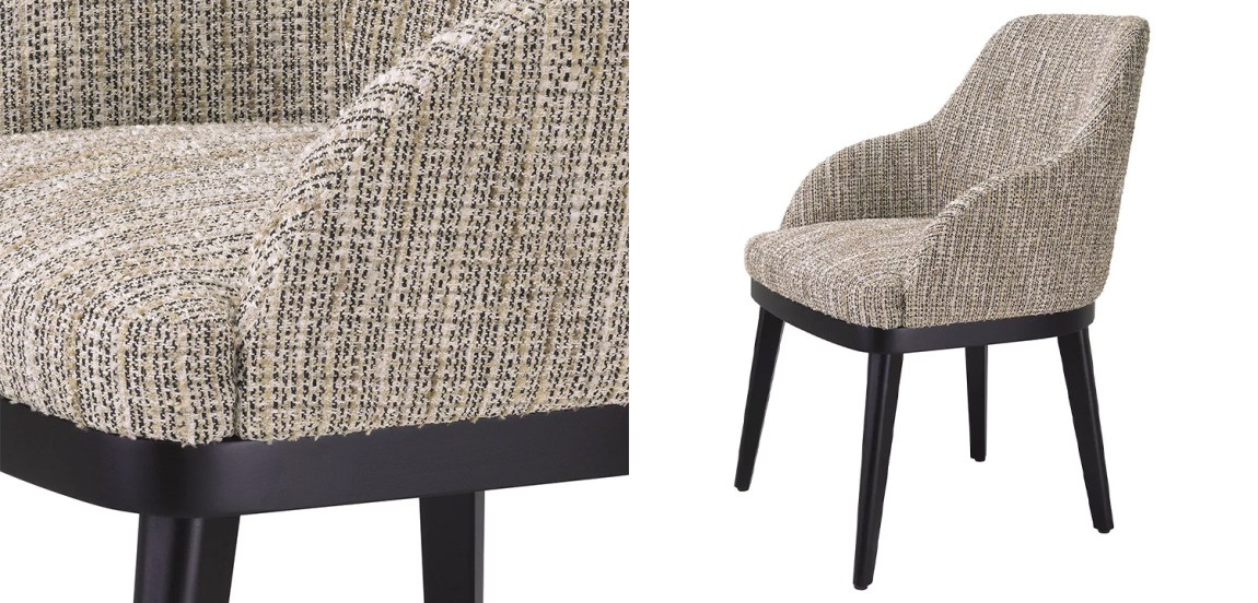 Стул Eichholtz Dining Chair Costa Mademoiselle Beige