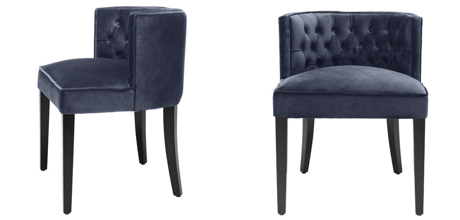 Стул Eichholtz Dining Chair Dearborn blue