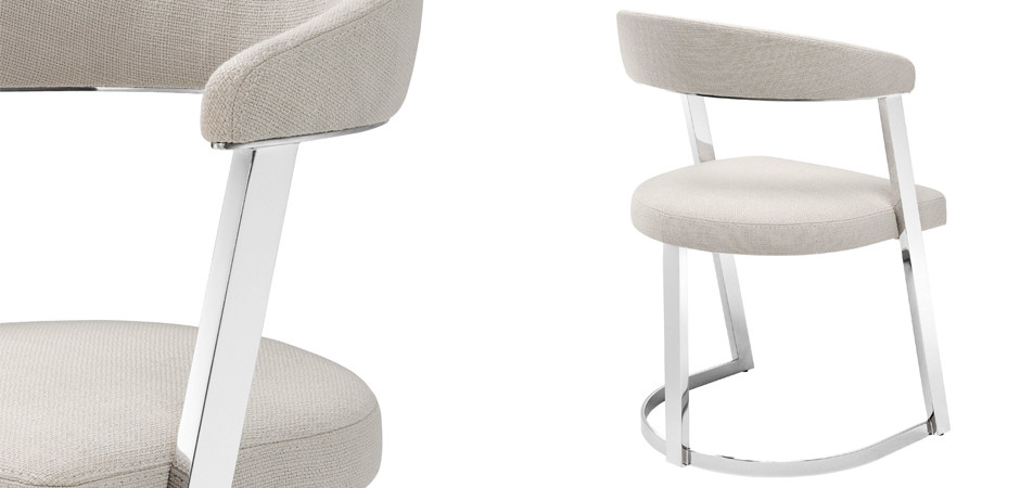 Стул Eichholtz Dining Chair Dexter Nickel
