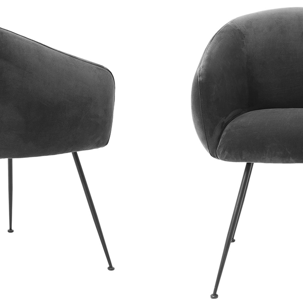 Стул Eichholtz Dining Chair Elbury Dark Grey