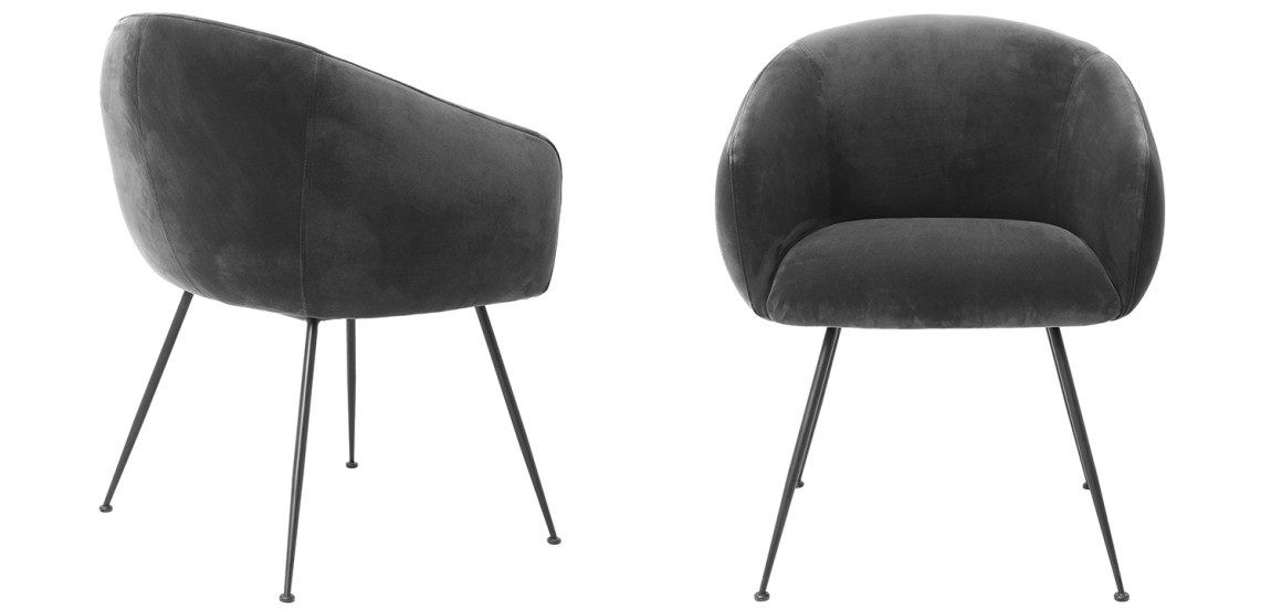 Стул Eichholtz Dining Chair Elbury Dark Grey