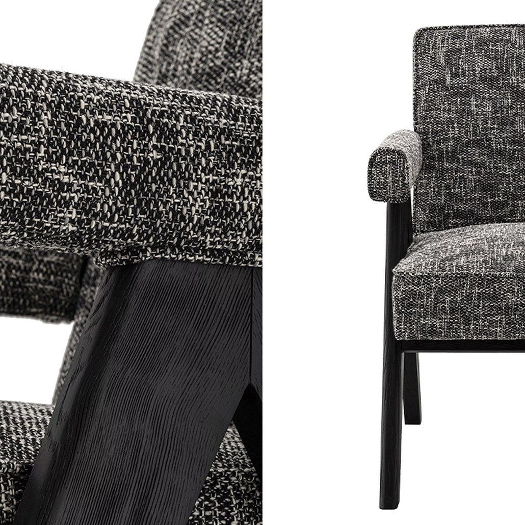 Стул Eichholtz Dining Chair Greta Черный