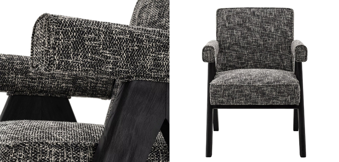 Стул Eichholtz Dining Chair Greta Черный