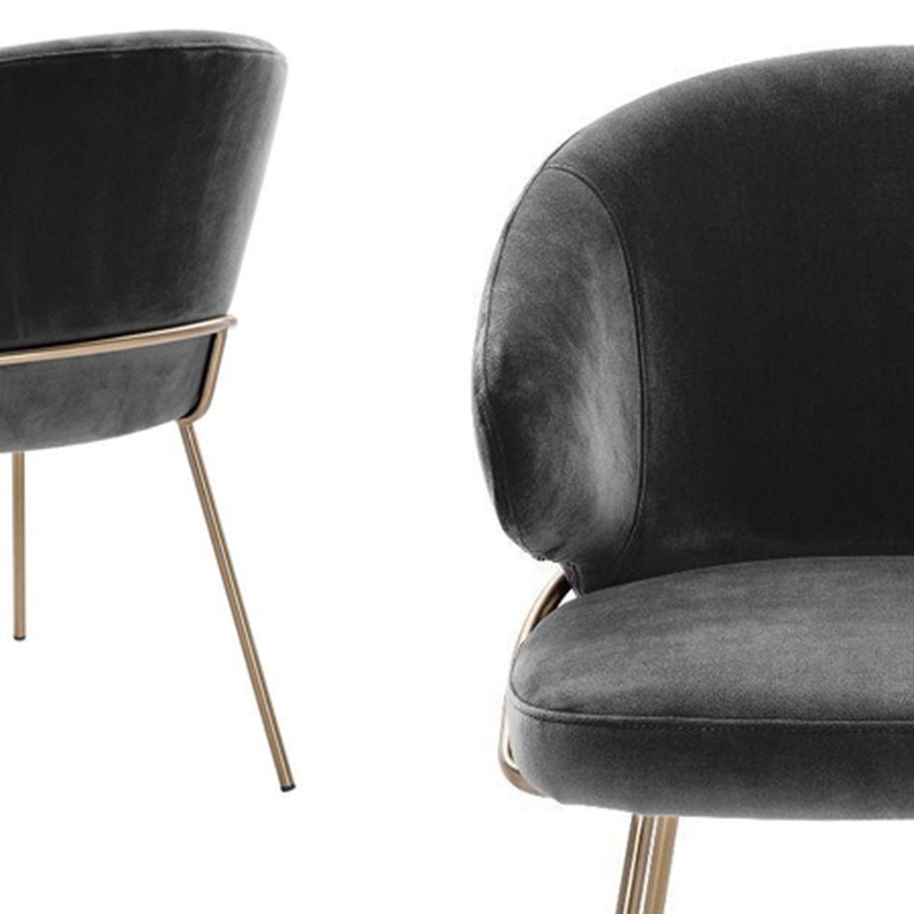 Стул Eichholtz Dining Chair Kinley dark grey