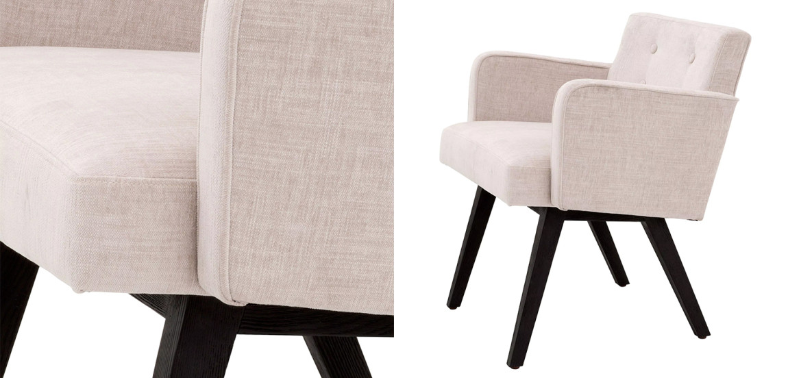 Стул Eichholtz Dining Chair Locarno Beige