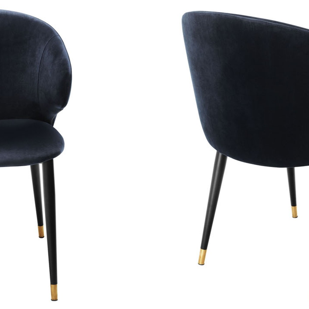 Стул Eichholtz DINING CHAIR VOLANTE blue