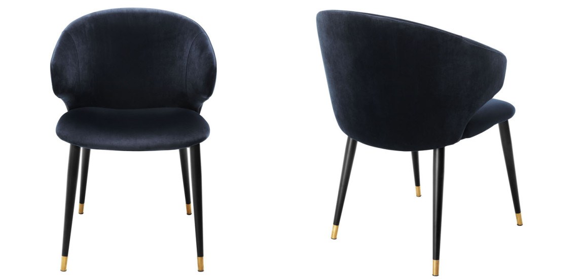 Стул Eichholtz DINING CHAIR VOLANTE blue