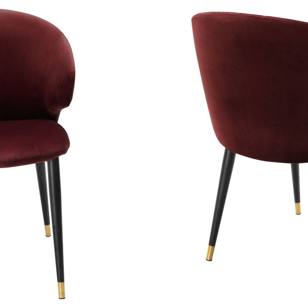Стул Eichholtz DINING CHAIR VOLANTE burgundy