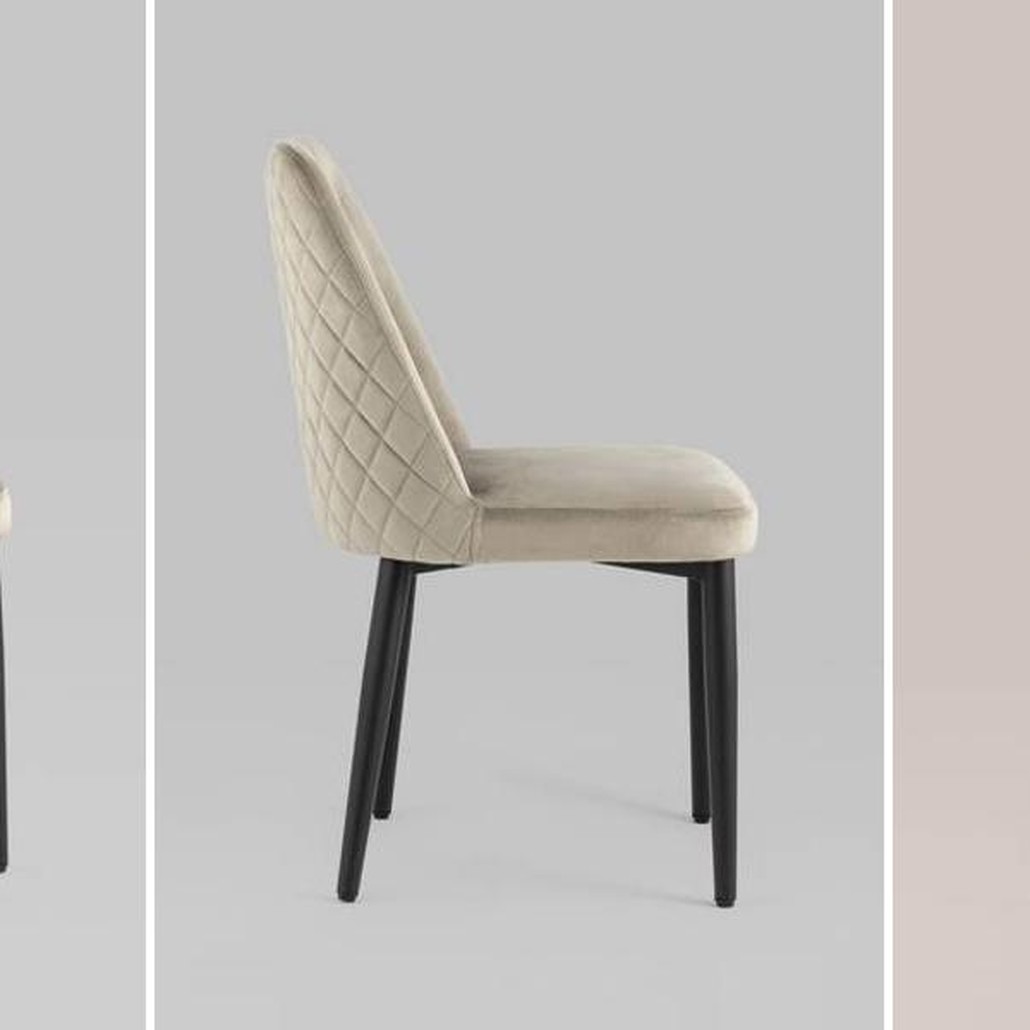 Стул Emma Chair Велюр Шампань