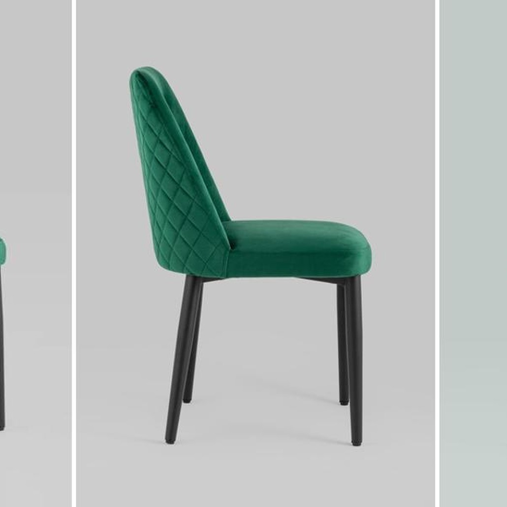 Стул Emma Chair Зеленый Велюр