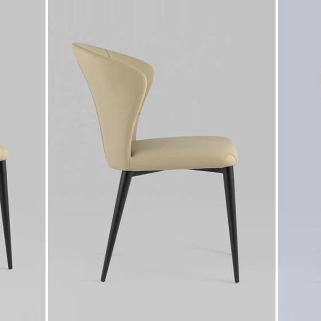 Стул Enigma Chair Бежевая Экокожа