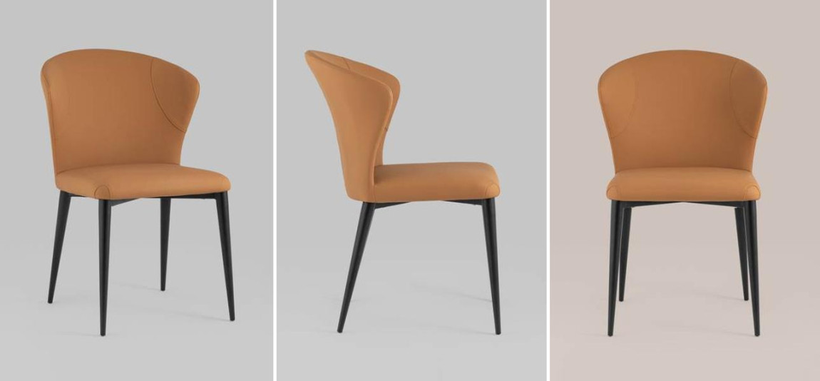 Стул Enigma Chair Оранжевая Экокожа