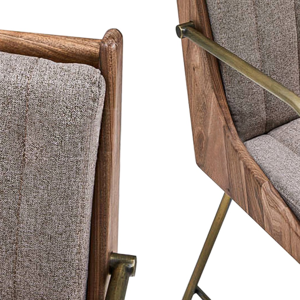 Стул Eoran Stool gray-beige