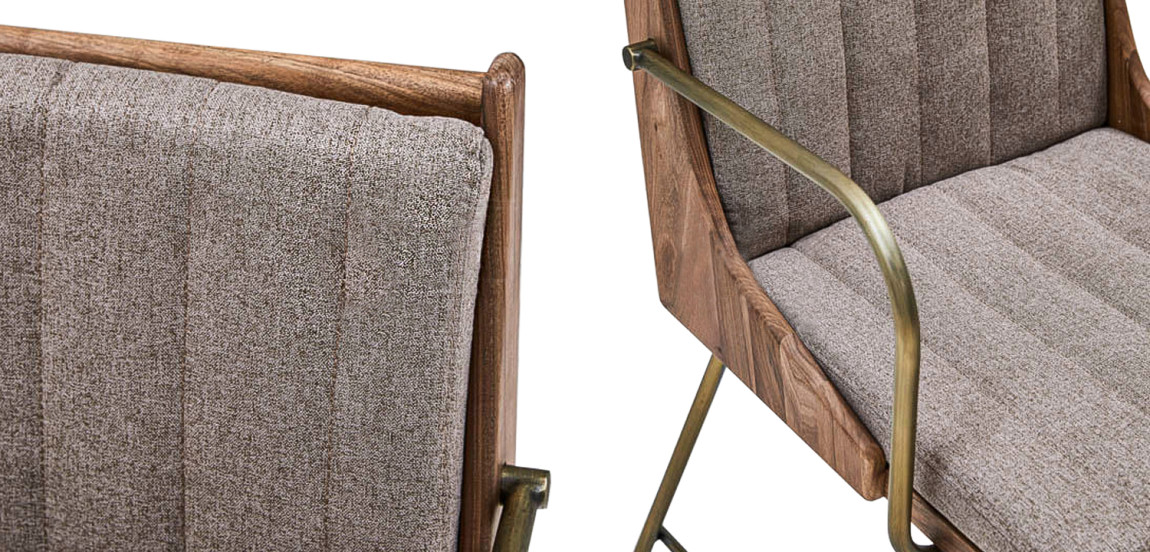 Стул Eoran Stool gray-beige