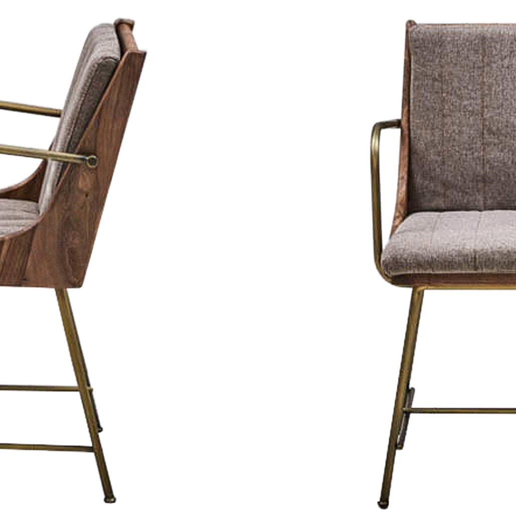 Стул Eoran Stool gray-beige