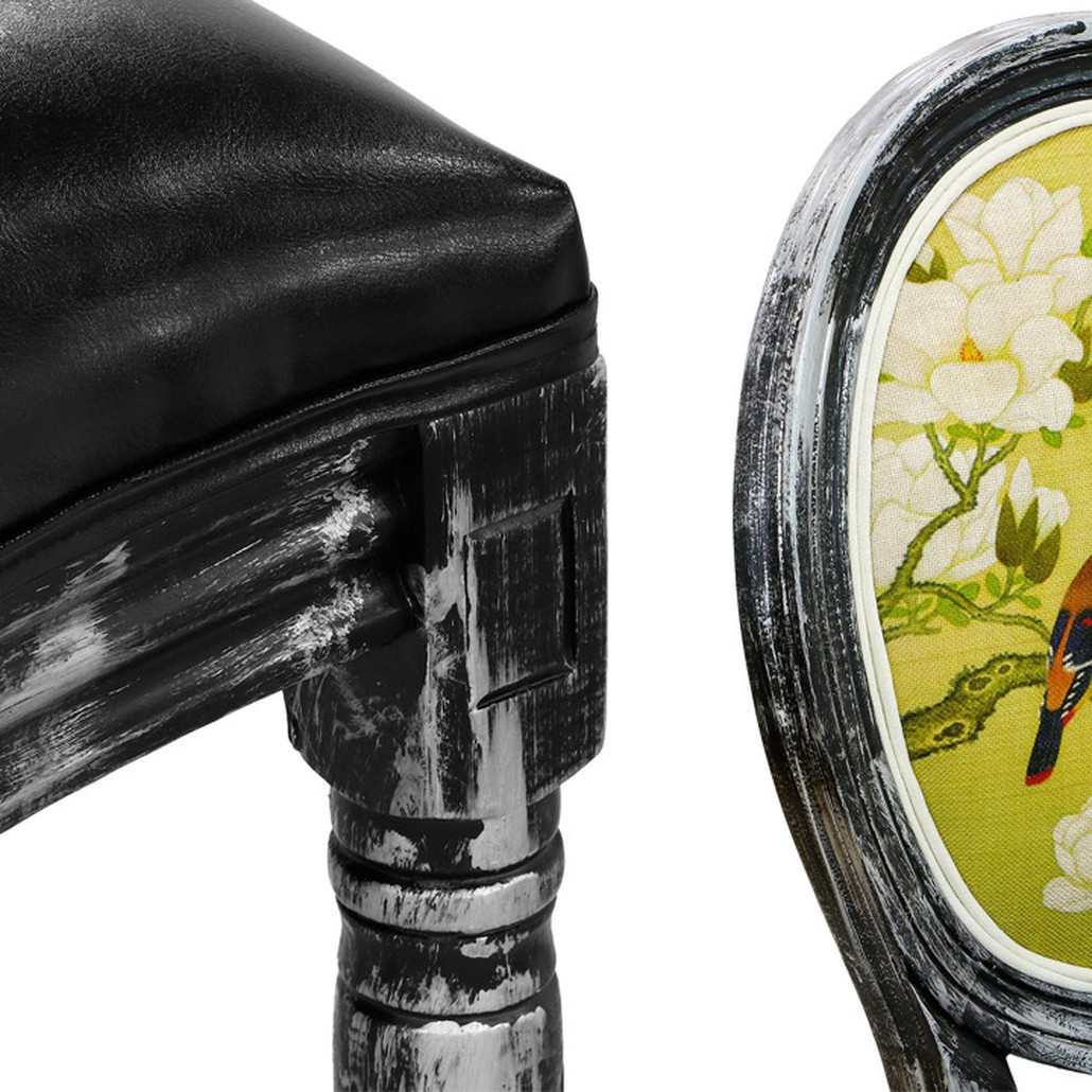 Стул French chair Birds black