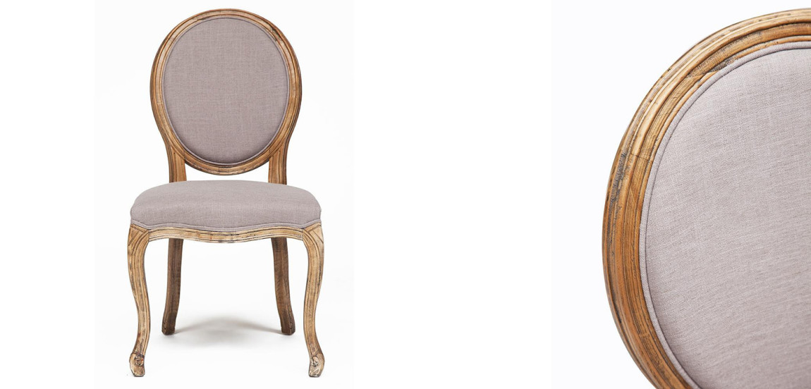 Стул French vintage chair Provence gray