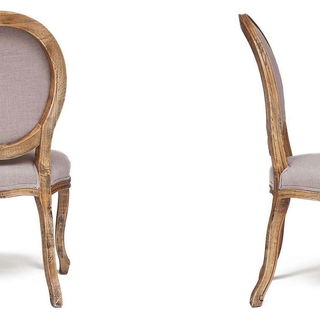 Стул French vintage chair Provence gray