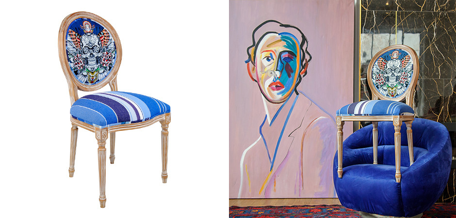 Стул Ghost Rider Blue