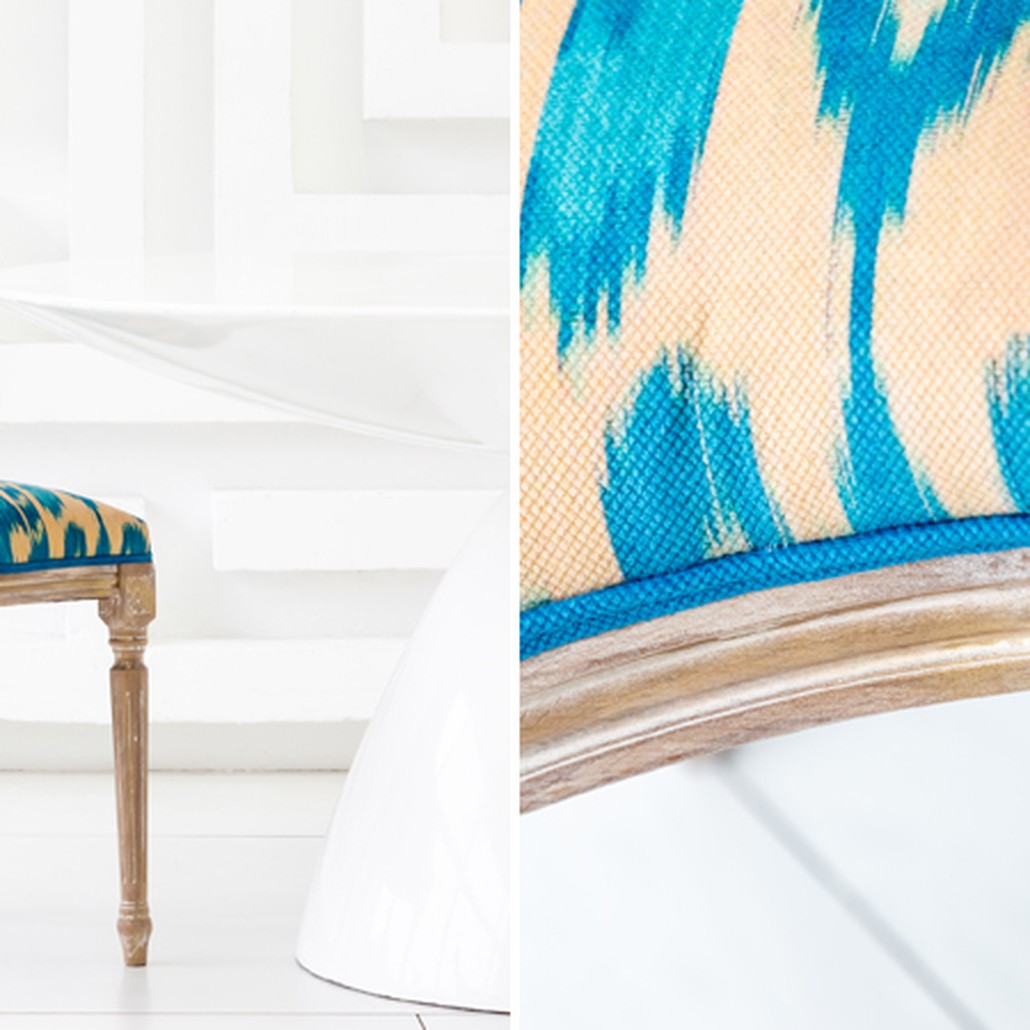 Стул Ikat Pattern Голубой