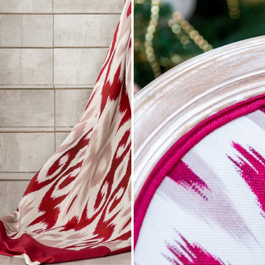 Стул Ikat Pattern Красный