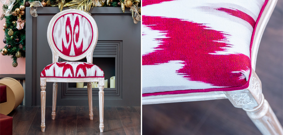 Стул Ikat Pattern Красный