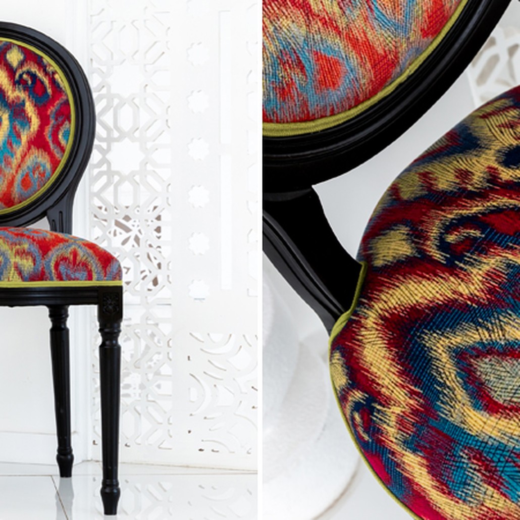 Стул Ikat Pattern Черный
