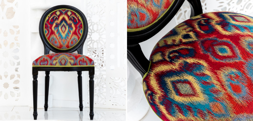 Стул Ikat Pattern Черный