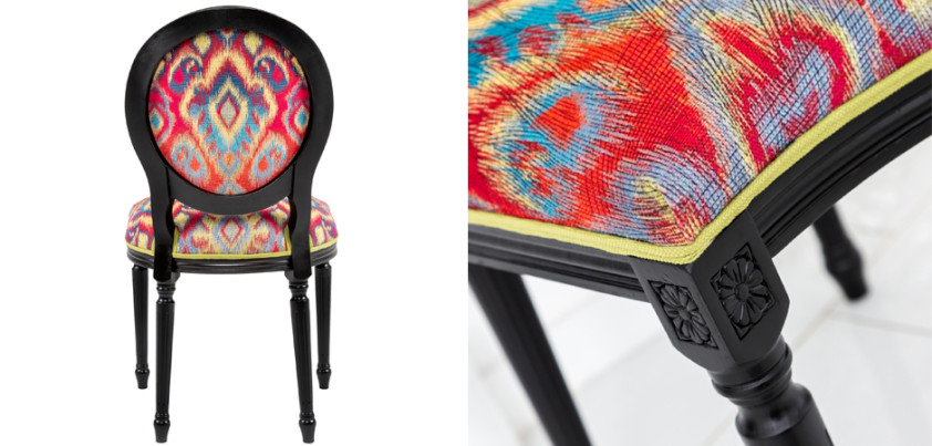 Стул Ikat Pattern Черный