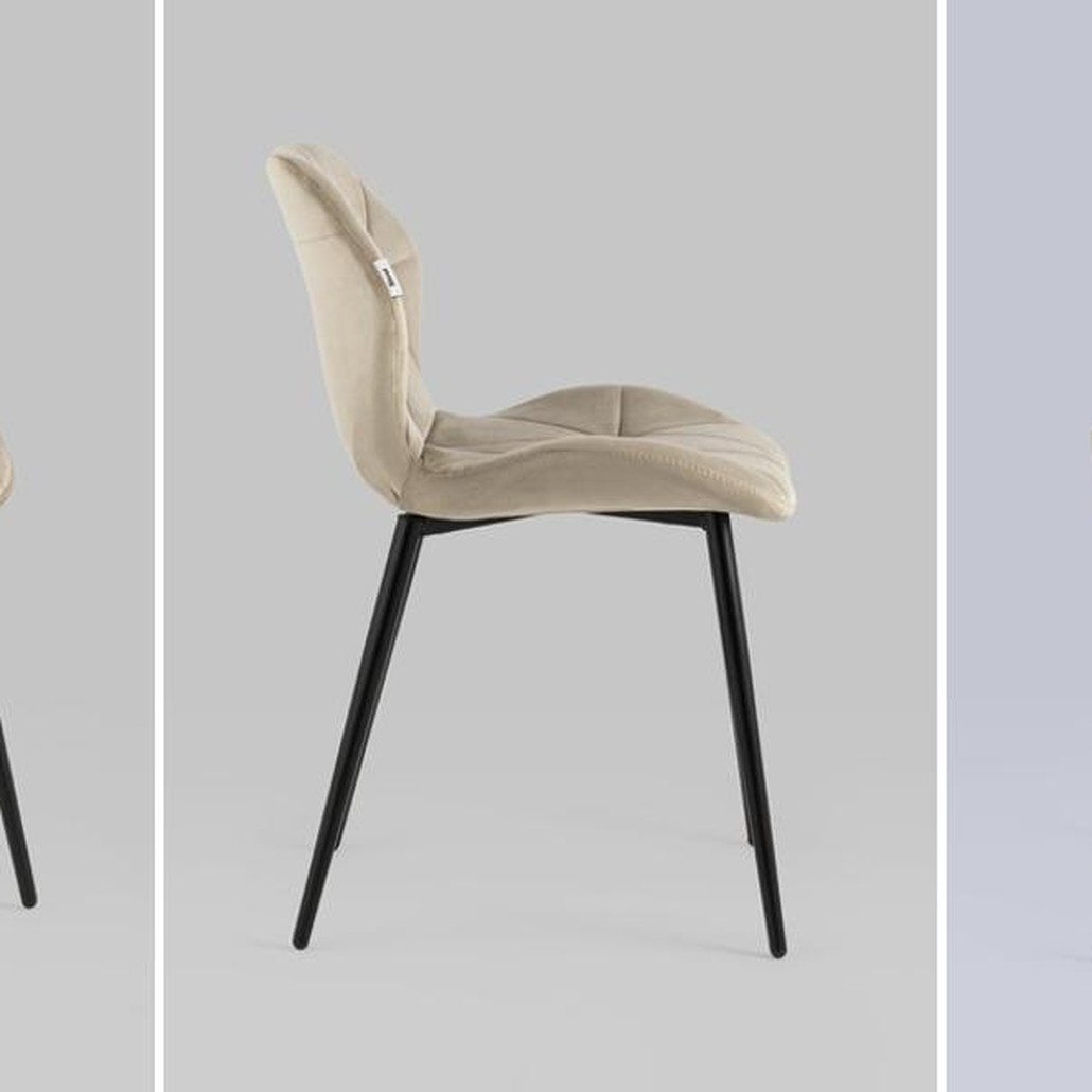 Стул Jeroen Chair II Бежевый Велюр