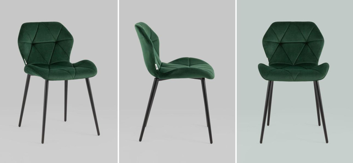 Стул Jeroen Chair II Зеленый Велюр
