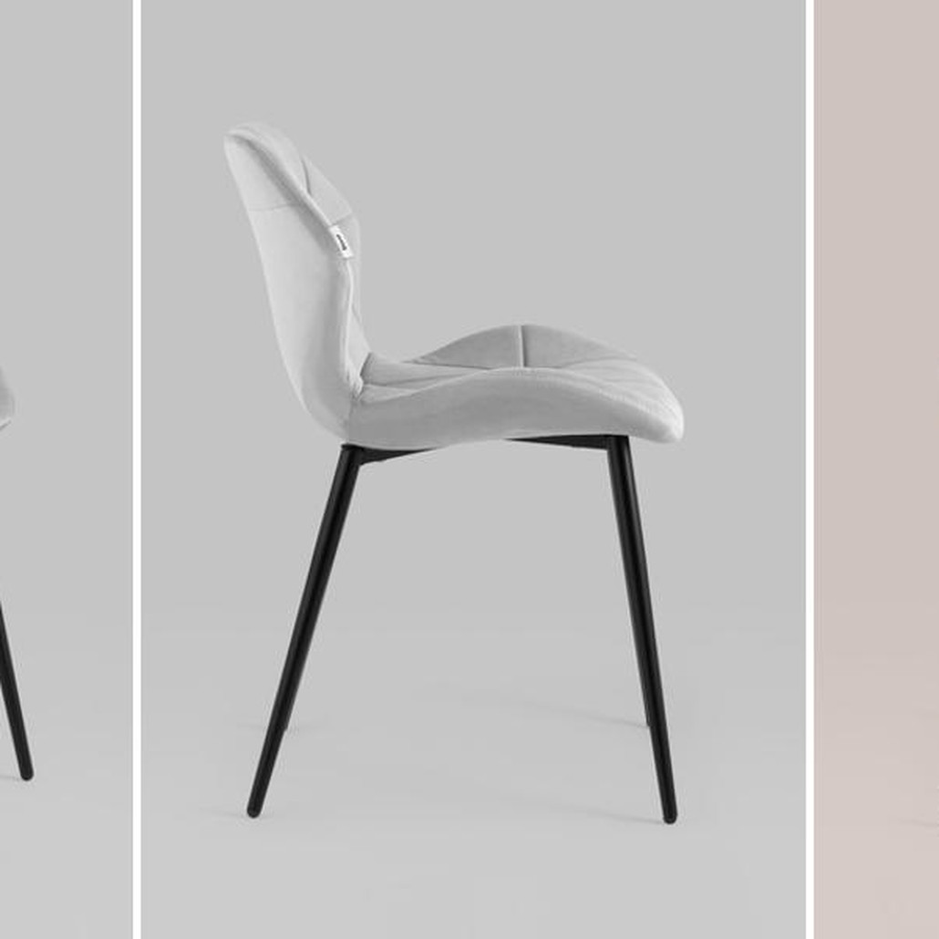Стул Jeroen Chair II Серый Велюр