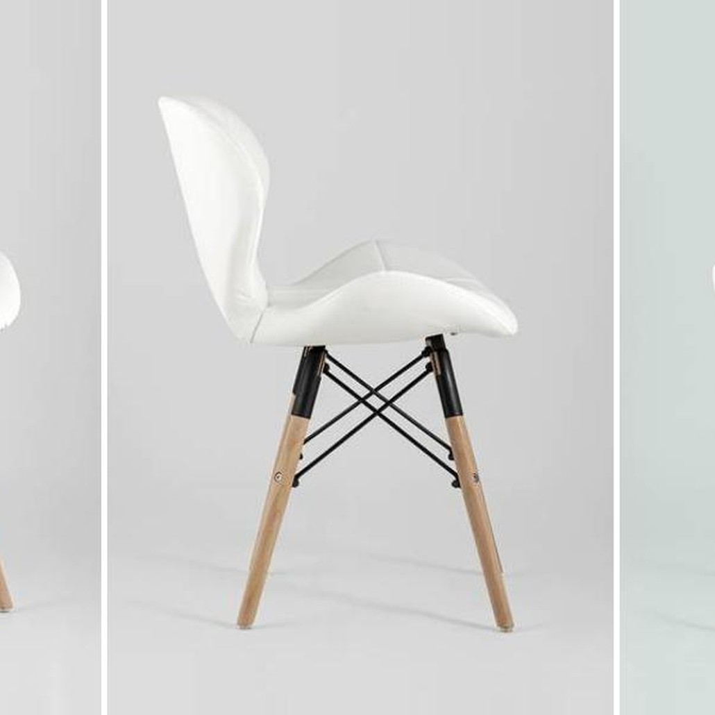 Стул Jeroen Chair Белая Экокожа