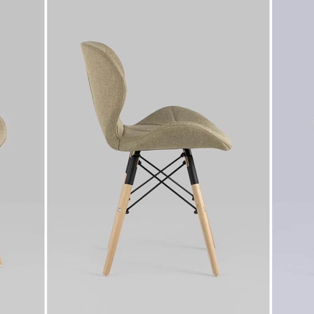 Стул Jeroen Chair Рогожка Коричневый Цвет