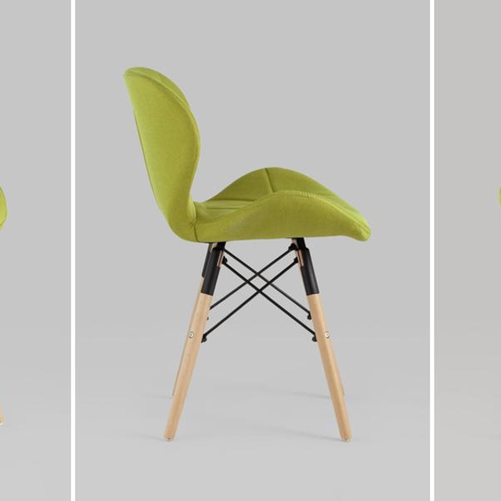 Стул Jeroen Chair Рогожка Цвет Лайм