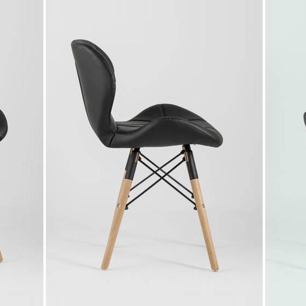 Стул Jeroen Chair Черная Экокожа
