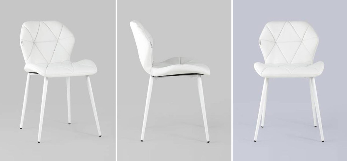 Стул Jeroen II Chair Экокожа Белый цвет