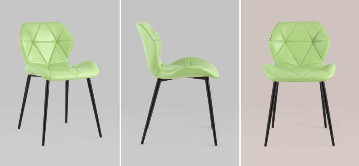 Стул Jeroen II Chair Экокожа Зеленый Лайм
