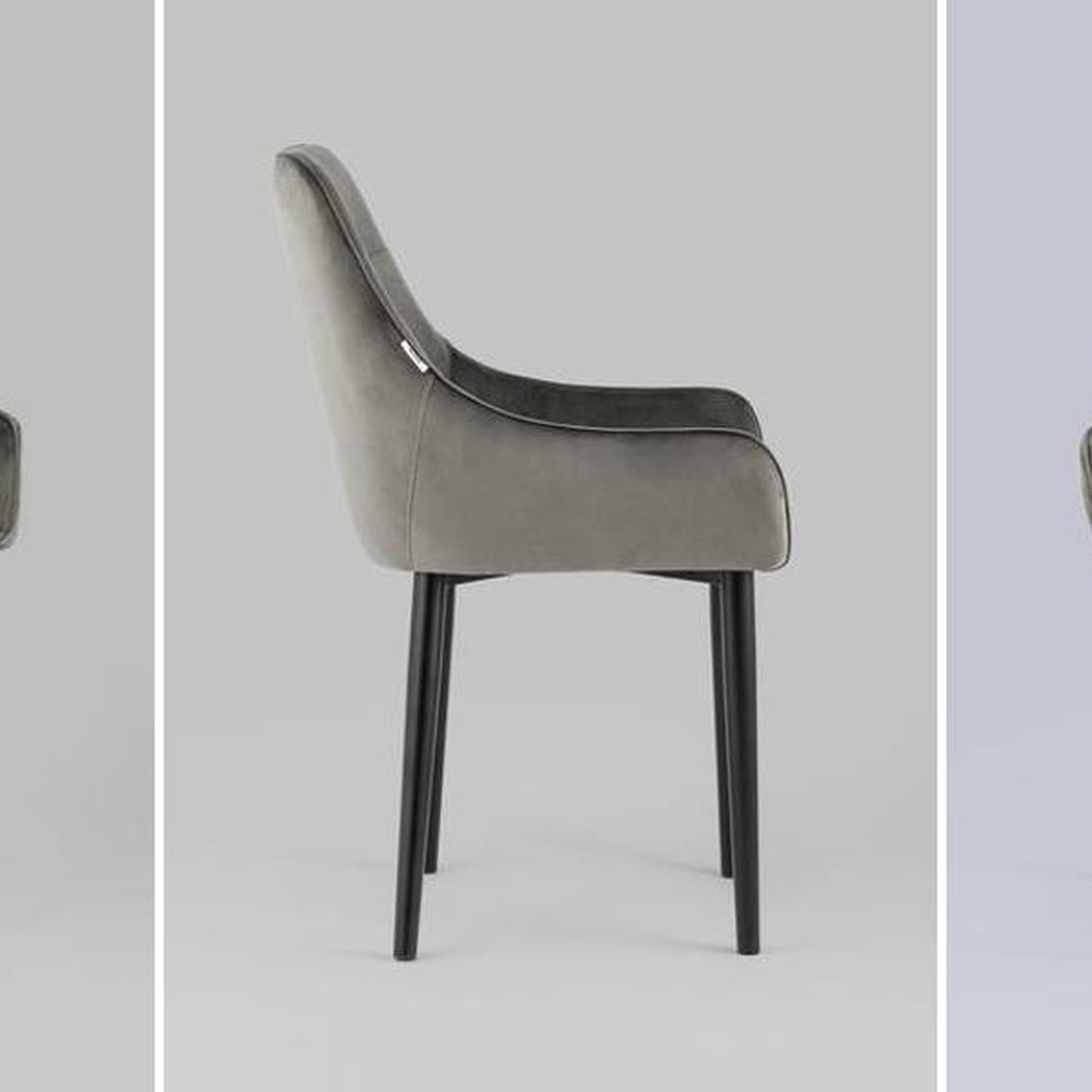 Стул Joan Chair Велюр Графит