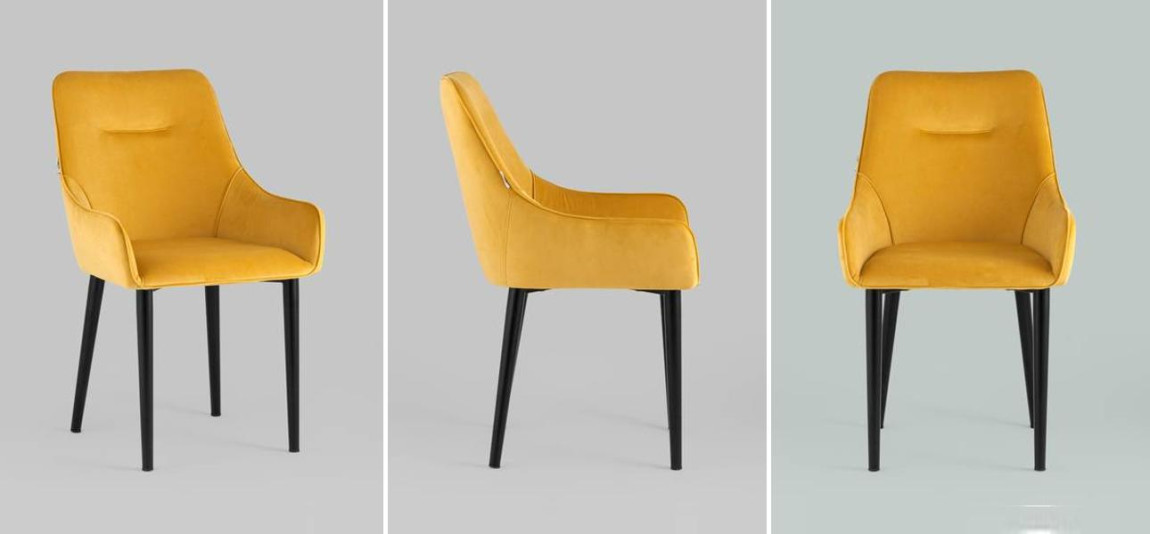 Стул Joan Chair Велюр Мандариновый Цвет