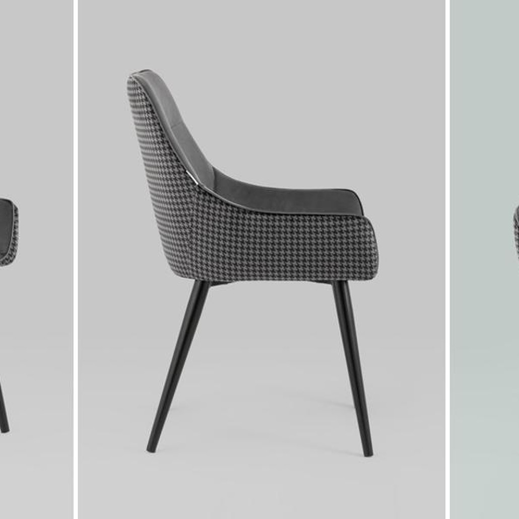 Стул Joan Chair Ткань Гусиная Лапка