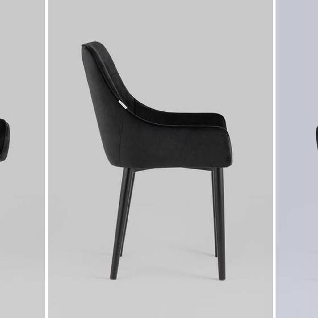 Стул Joan Chair Черный Велюр