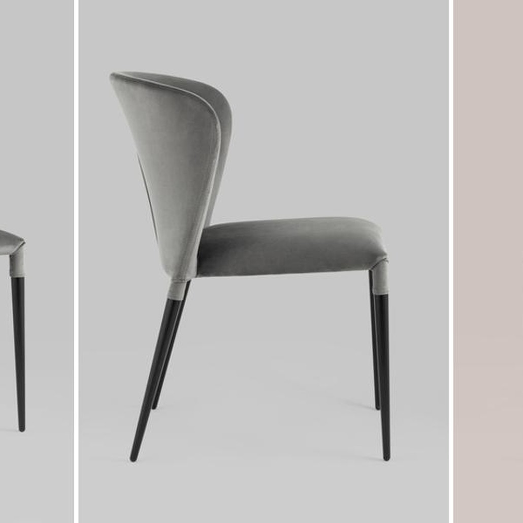 Стул Lori Chair Серый Велюр