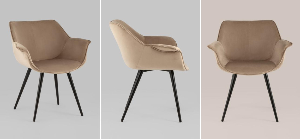 Стул Mason chair Велюр Капучино