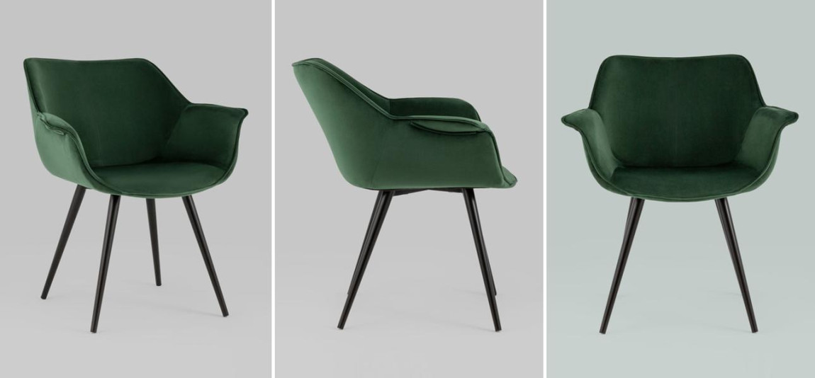 Стул Mason chair Зеленый Велюр