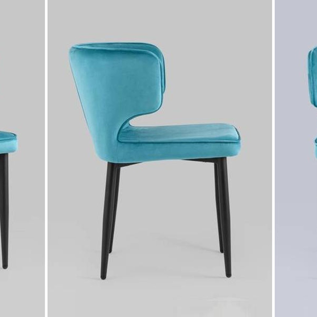Стул Mateo Chair Бирюзовый Велюр